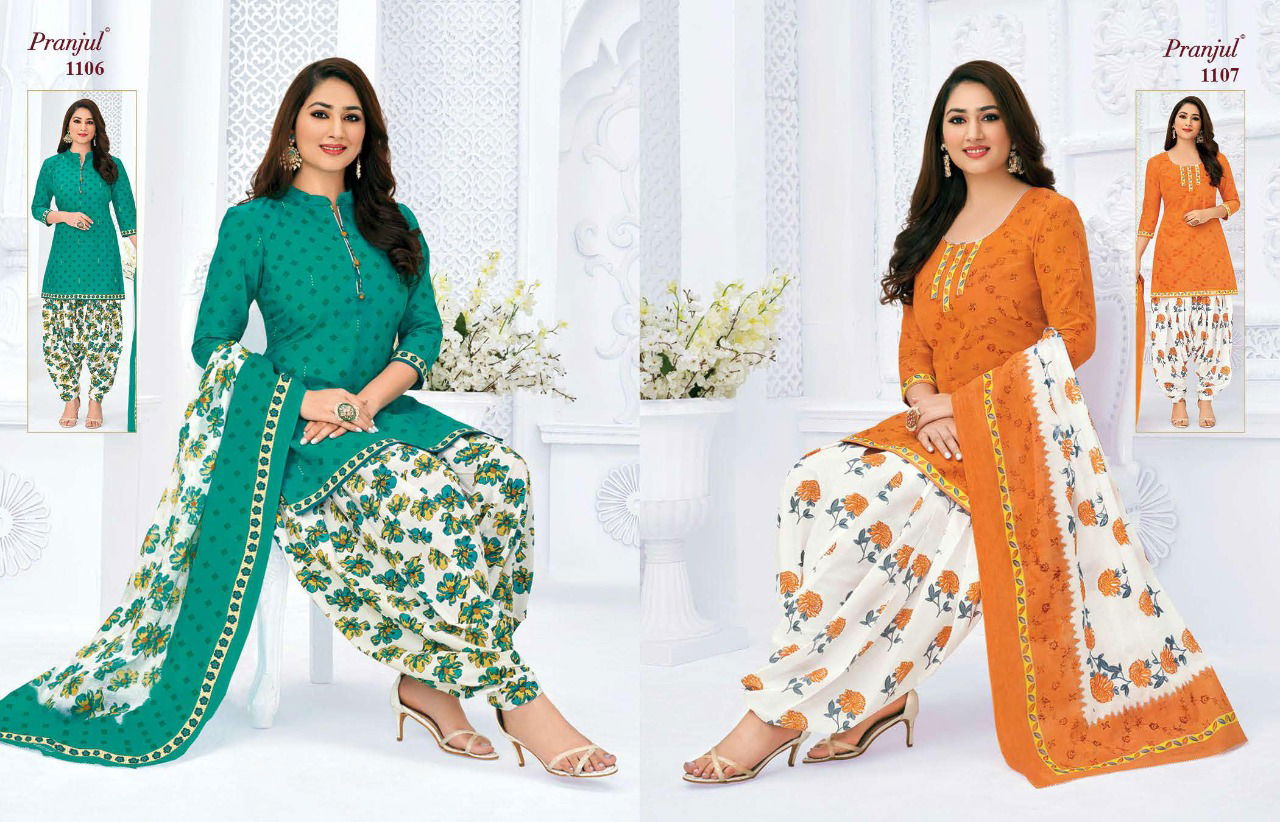Pranjul Priyanka 11 Latest Regular Wear Cotton Printed Dress Material Collection